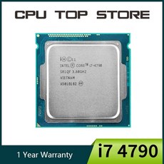 Intel Core i7 4790 3.6GHz 쿼드 코어 8MB 캐시 TDP 84W SR1QF 데스크탑 LGA 1150 CPU 프로세서 중고, 한개옵션0