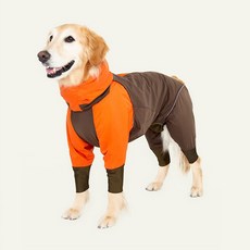 ALPHAICON 알파아이콘 2019 Snow Dog Guard_Bicolor Orange/스노우독가드바이컬러오렌지/반려견방한웨어, DXM(닥스훈트 M사이즈)