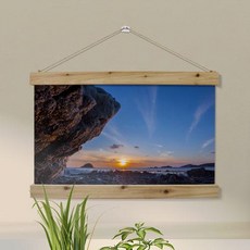 [바보사랑]우드스크롤_60CmX40Cm-석모도일출풍경
