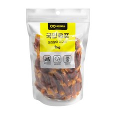 국민육포 오리말이고구마 1kg 애견 강아지 간식 육포, 1개 - 국민육포고구마스틱1kg