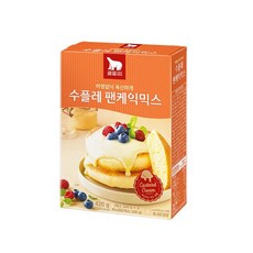 곰표 수플레 팬케익믹스4개 정영규 노틀담베이커리 칼로리 디저트 편의점 마트 혈당 당뇨병 탄수화물 건강, 420g, 4개
