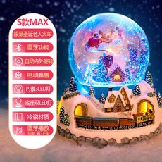 달빛천사 미스터션샤인 코스트코감성 크리스마스 인생의 산타 회전목마 감성 오르골, [크리스마스기차] (블루투스/눈송이/회전/조명)