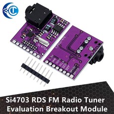 Si4703 RDS FM 라디오 튜너 평가 브레이크아웃 모듈 아두이노 AVR PIC ARM 라디오 데이터 서비스 필터 캐리어 모듈, 1개