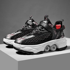 히든 바퀴힐 신발 운동화 롤러슈즈, 9908A블랙