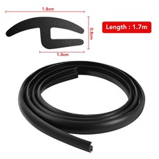 풍절음고무몰딩 소음 진동방지 자동차 앞 유리 용 씰링 고무 AUDI BMW 호환 Renault Opel Lada Fiat Mazda Ford Toyota Seat Nissan Ki, [01] 1.7meters, 1개