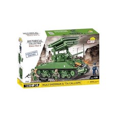 COBI Historical Collection World War II M4A3 Sherman & T34 Calliope Executive Edition, one option, one option, 1개