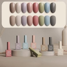 베리굿네일 무드 파우치 8종 세트 10ml 가을 컬러젤