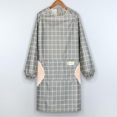 가정용 주방 앞치마 방수 및 방유 작업복 한국 스타일 긴팔 조리대 성인 및 여성, 12) Style12, 1개