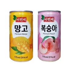 다인 서편제 망고 175ml x30캔+복숭아 175ml x30캔