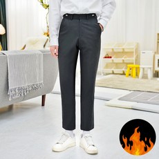 (빅사이즈) 허리조절 기모 차콜 교복바지 남자 -6XL