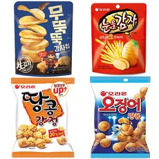 무뚝뚝감자칩 60g + 눈을감자 56g+ 땅콩강정 80g + 오징어 땅콩 98g, 1개