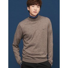 란스미어 SUN68 베이지 스트라이프 포인트 터틀넥 니트 LA9X51N85A