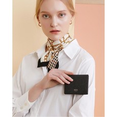 닥스 악세서리 여성 20FW 블랙 가죽 카드지갑 DCWA0F911BK