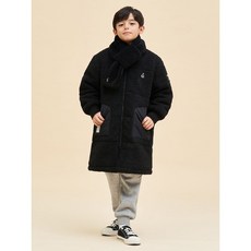 빈폴키즈 [BEANPOLE KIDS] 보아 플리스 롱패딩 점퍼 블랙 (BI3939U035)