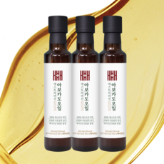 헤밀레 아보카도오일 엑스트라버진 멕시코 HASS 품종 냉압착, 3개, 250ml