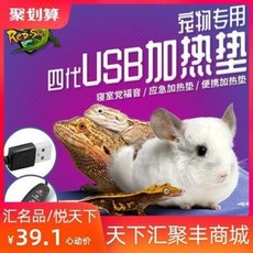 파충류전기장판 파충류용품 애완동물 USB 히터매트 파충수 도마뱀뱀 햄스터 헤이, 01 스몰 10x20CM 3단 조절