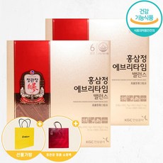 정관장 에브리타임 밸런스 + 정관장 정품쇼핑백 + 생활집사 쇼핑백, 2개, 30포
