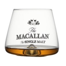 MACALLAN 맥켈란 싱글몰트 로고 딤플 크리스탈 위스키 글라스 400ML, 1개