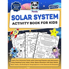 Solar System Activity Book for Kids Ages 6-8: Learn Fun Universe Facts with Coloring Planets and A