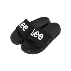 LEE 트위치 로고 슬라이드 블랙 슬리퍼 실내화