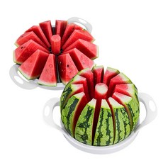 수박 자르는 칼 커팅기 멜론 커팅 절단기 컷팅기 채칼 수박칼 커터기 슬라이서 썰기 오렌지 키위, R45015W(화이트