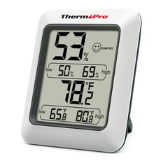디지털온습도계 ThermoPro-TP50 디지털 실내 온도계 습도계 가정용 온도 습도 모니터, 1개