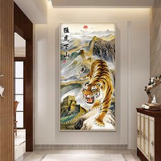 호랑이실십자수