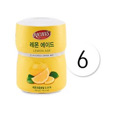 (무료배송)리치스 레몬에이드550g, 550g, 6개입, 1박스