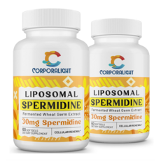 Corporalight 리포조말 밀배아 30mg 스퍼미딘 스페르미딘 120캡슐 4개월분, 2개, 60캡슐