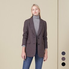 울 벨티드 자켓