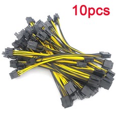 PCIe-듀얼 PCIE 8 6 2 핀 전원 케이블 메인보드 그래픽 카드 PCI-E GPU 데이터 분배기 20cm 5 10 개, [01] 5개 세트, 5개