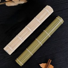 천연 대나무 김발 김밥말이 나무 김말이, 1개, 청피