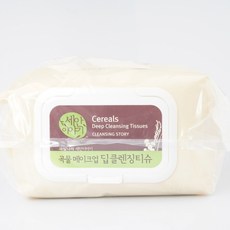 과일나라 얼굴클렌징 세안 곡물 메이크업 티슈 100매, 본상품 선택, 본상품