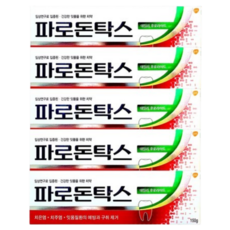 파로돈탁스 데일리 후로라이드 치약 대용량, 150g, 5개