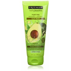 Freeman Clay Facial Mask 아보카도 오트밀 프리맨 클레이 페이스 마스크 6oz 4개