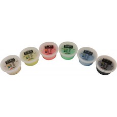 CanDo TheraPutty Plus 항균제 6 개 세트 2 온스, 1