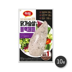 하림 닭가슴살 블랙페퍼 100g, 10개