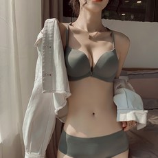 섹시 미등기 속옷 헴라인 노와이어 앞단추 작은 두꺼운 가슴을 모아주는 볼륨업