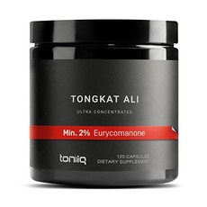 Toniiq 2% Euricomanone Tongkat Ali 통캇 알리추출물 1200mg 2001 TongkatAli 240000mg, 1개, 120정