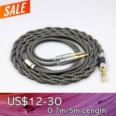 2코어 2.8mm Litz OFC 이어폰 실드 브레이드 슬리브 케이블 하이파이 man Sundara Ananda HE1000se HE6se, 05 6.5mm plug_04 3m, 05 6.5mm plug_04 3m