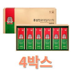 정관장 홍삼진고 데일리스틱 10g x 30포 x 4박스 JJ, 4개