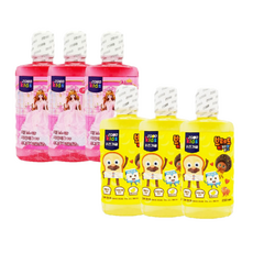 [트윈스몰] 5무첨가 저자극 가글 2080 키즈 가글 (바나나맛+딸기맛) set 250ml, 3세트