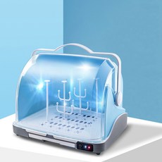 뉴타임즈14 젖병건조기 건조대 이유용품 아기 젖병 수납함 아기 식기 자외선 소독 싱크대 XZ17 A17, 05 소독 기능 블루