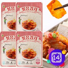 일미 매콤달콤 맛있게 볶음김치100g -국내산 배추 직접만들어서 볶아요! 아이스박스출고 13시마감, 100g, 14개