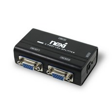 NEXI 1:2 모니터 분배기 (NX-VGA2P), 선택없음