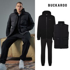 [버커루] () BUCKAROO 23FW 남성 패딩베스트 이지 셋업 3종(패딩베스트+집업상