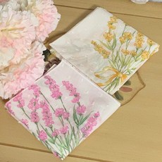 지니 고급면꽃다발손수건2color