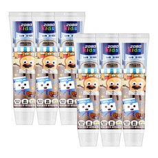 2080 키즈 3스텝 치약, 6개, 75g