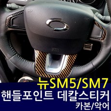 뉴SM5 라구나 (L43) 카본 핸들포인트 데칼스티커, 카본블랙