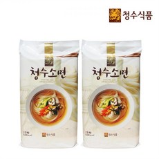 청수식품 청수 포장국수 소면 1.5KG 2개